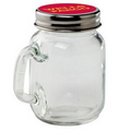 Glass Mini Mason Jar w/ Handle - Empty